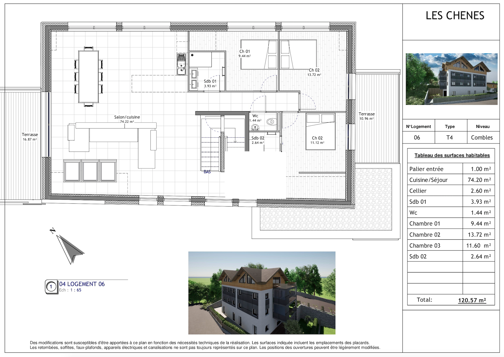 appartement 4 Pièces en vente sur NEUVECELLE (74500)