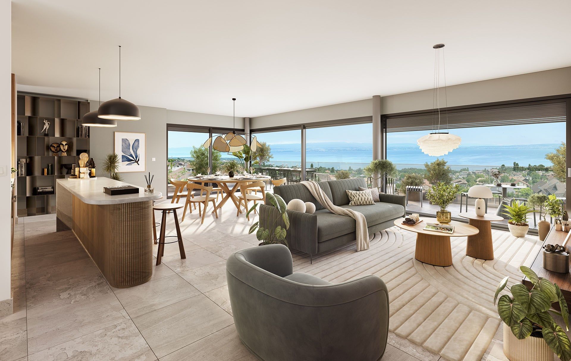 apartment 4 Rooms for sale on EVIAN LES BAINS (74500)